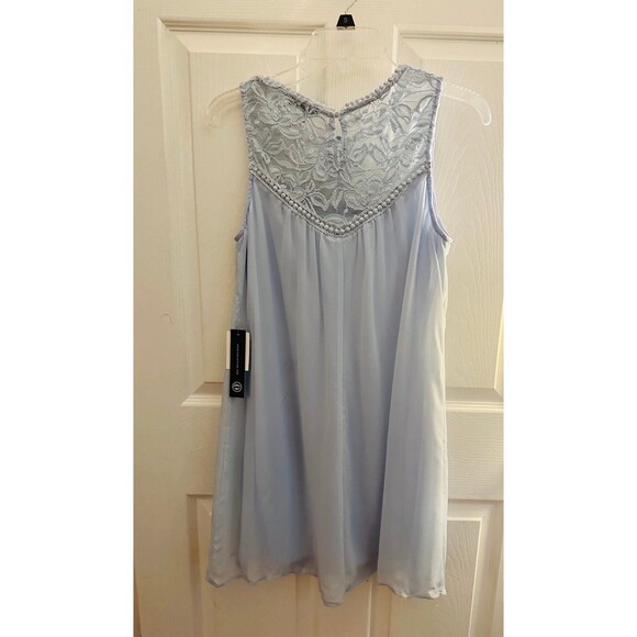 As You Wish Baby Blue Dress Juniors Size Medium NWT - Picture 1 of 5